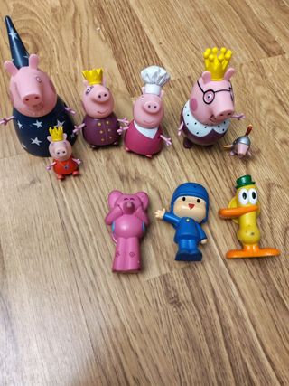 Pack Muñecos Infantiles Peppa Pig y Pocoyo