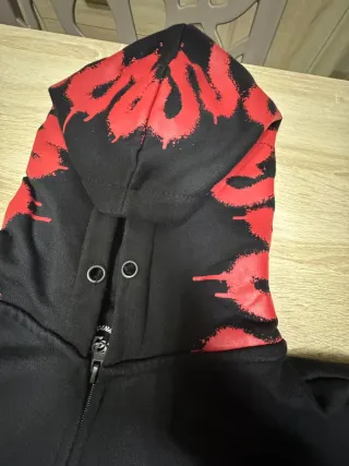 Felpa E-Tees Burning con zip e stampe ( Manga)