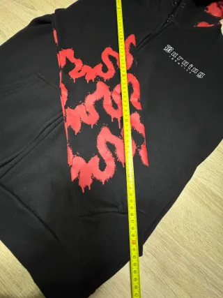 Felpa E-Tees Burning con zip e stampe ( Manga)