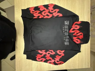 Felpa E-Tees Burning con zip e stampe ( Manga)