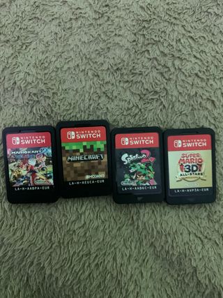 Nintendo Switch Juegos Minecraft, Mario, Splatoon