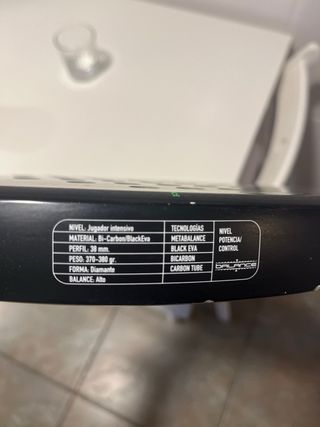 Pala de pádel Bullpadel Metal 38