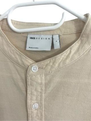 ASOS. Camisa de hombre cuello mao