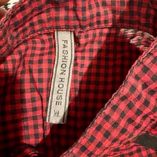 Vestido Camisa Cuadros Rojo y Negro