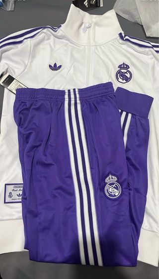 Conjunto Adidas Real Madrid Morado Blanco