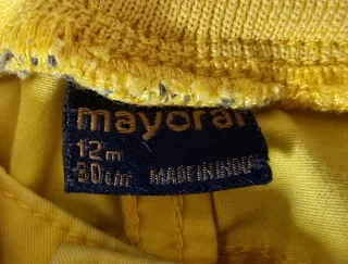 Pantaloni twill gialli