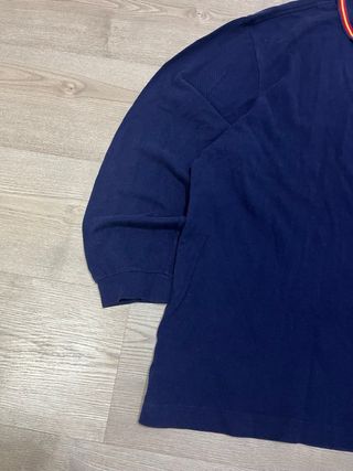 Polo manga larga Lacoste azul