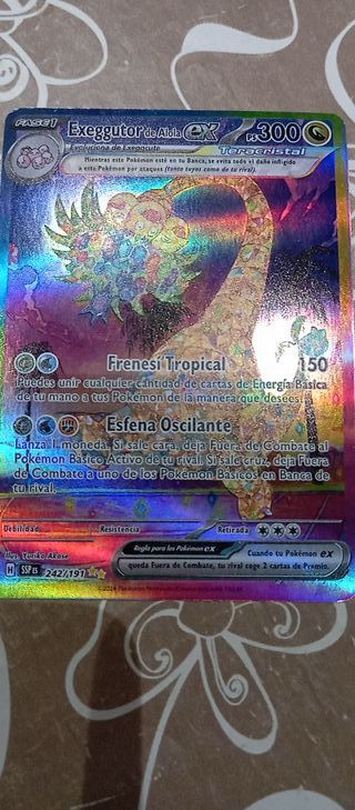 Carta Pokémon Exeggutor de Alola EX 242/191