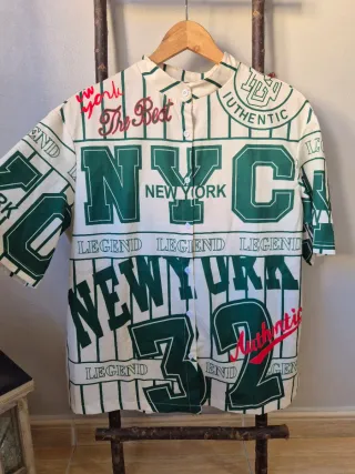 Camisa estilo béisbol New York