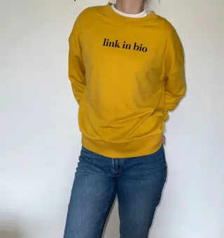 Felpa gialla link in bio Pull&Bear M