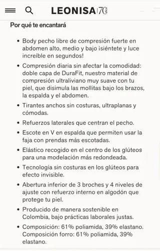 Faja Body Moldeador CoreSculpt