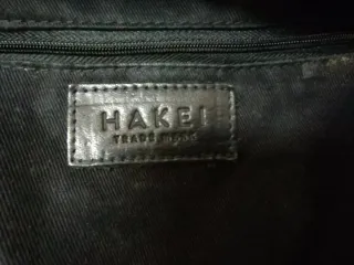 Bolso Hakei Cuero Negro