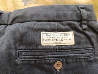 Pantalón chino azul