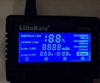 Cargador inteligente LiitoKala Lii-PD4