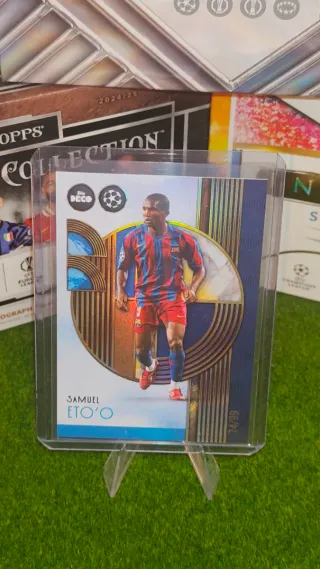 Cromo Topps Champions League Samuel Eto'o 74/99