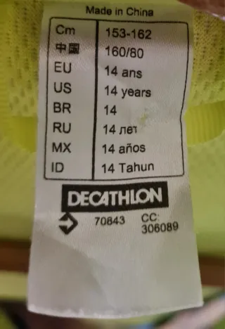 Chaqueta esquí azul y verde T.S (14 años)