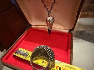 Anillo y Colgante gotico Calavera de Cuervo