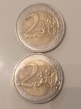Lote 2 monedas Mónaco 2€