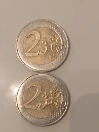 Lote 2 monedas Mónaco 2€