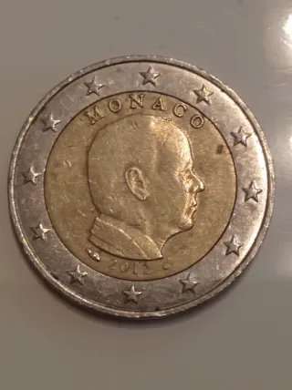 Lote 2 monedas Mónaco 2€