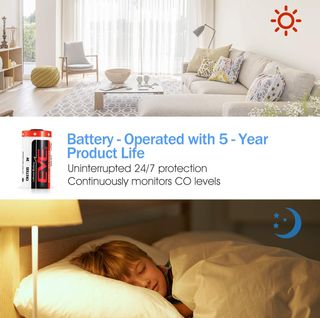 HEIMAN WiFi detector monóxido de carbono alarma