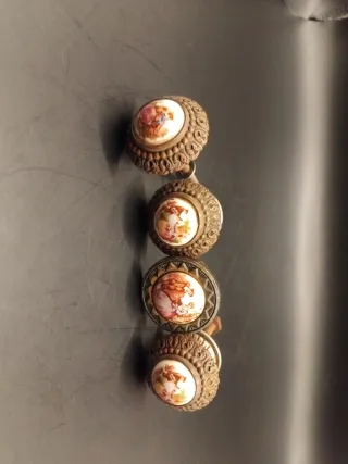 Pomos de porcelana Limoges (4 unidades)