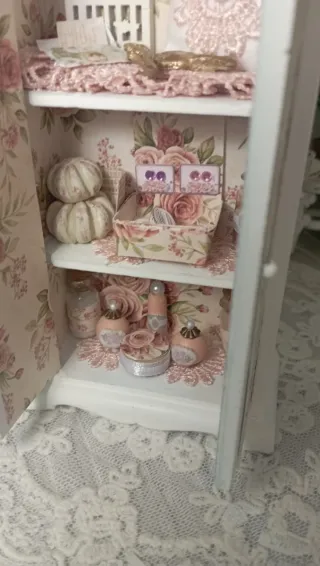 Armadio Casa Bambole 1:12 Artigianale