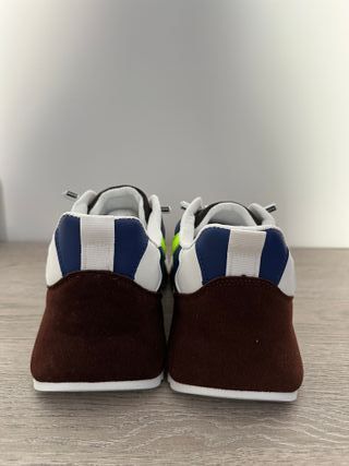 Scarpe uomo sneakers bianche e marroni