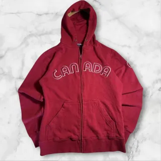 Felpa con cappuccio NBT Canada rossa