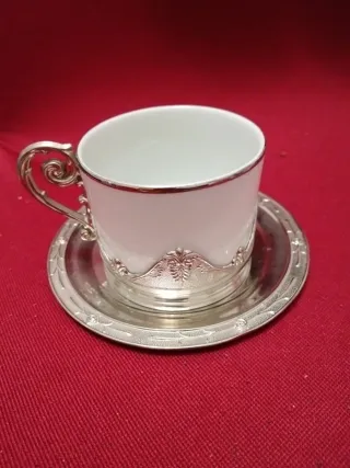 Tazzine porcellana Weidmann argento