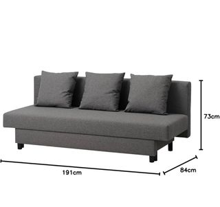 Sofá Cama Ikea ASARUM 3 Plazas como nuevo