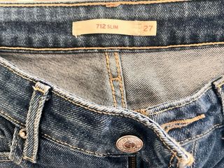 Vaqueros Levi's 712 Slim Fit Azules TALLA 27