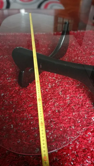 Mesa de centro moderna cristal