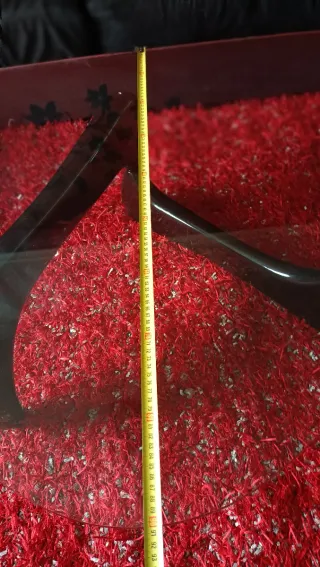 Mesa de centro moderna cristal