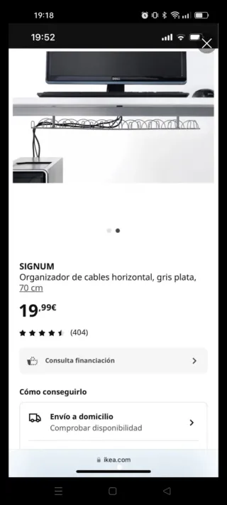 Organizador de cables para escritorio ikea