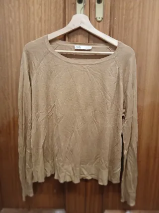 Jersey fino Zara camel entretiempo