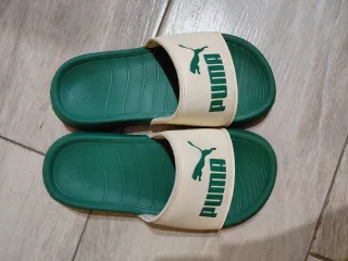 Cholas Puma Beige y Verde