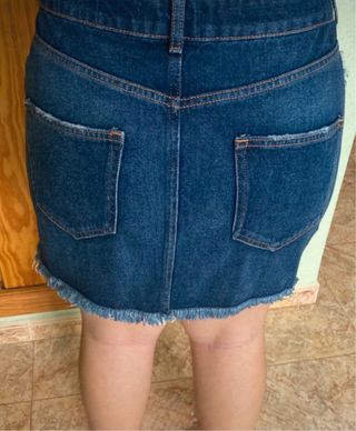 Falda vaquera Zara Talla L