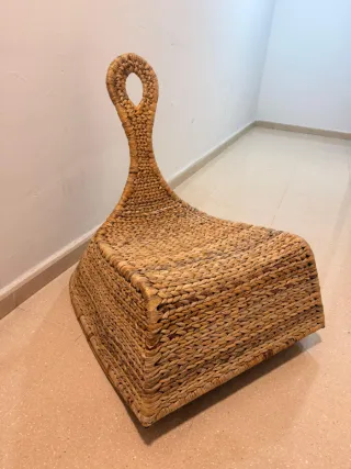 Sillón mecedora mimbre Ikea