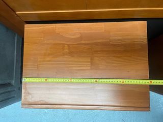 Cabecero y 2 mesitas de noche madera