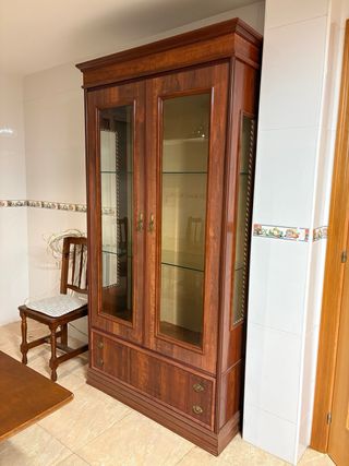 Alacena/vitrina madera antigua vintage