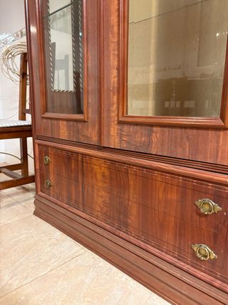 Alacena/vitrina madera antigua vintage