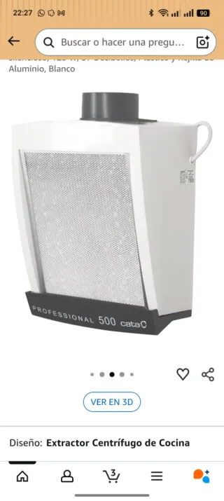 Extractor de humos cocina