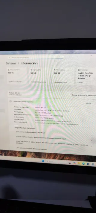 Ordenador HP ProDesk 400 G5