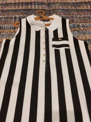 Vestito a righe bianche e nere Petit Bateau tg. L