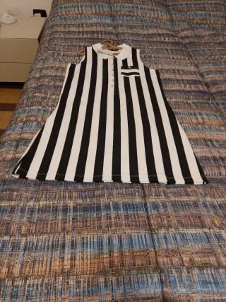 Vestito a righe bianche e nere Petit Bateau tg. L
