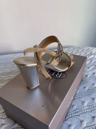 Sandalias REPLAY fiesta doradas y plateadas T.39