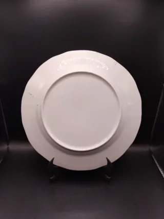 Plato decorativo vintage gallos cerámica