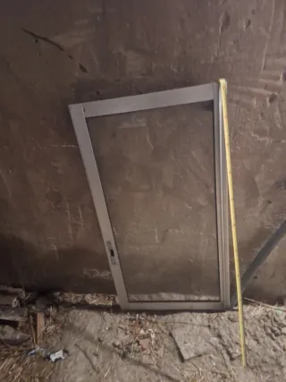 Ventana corredera aluminio grande de dos hojas