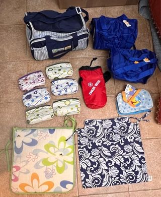 Lote neceseres y bolsas